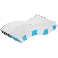 vidaXL Pocketveringmatras middelhard 100x200 cm