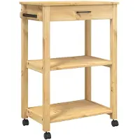 vidaXL Keukentrolley MONZA 60x40x88,5 cm massief grenenhout