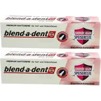 Blend-a-dent - Plus Premium kleefcrème – Anti-Kruimel formule - voor gebit en deelprothese - Voordeelset 2 stuks a 40 gram!!- Neutrale Smaak.