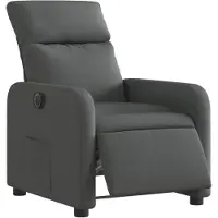 vidaXL Fauteuil elektrisch verstelbaar stof donkergrijs