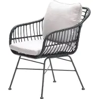Garden Impressions GI Margriet wicker dining tuinstoel - Zwart