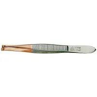 Erbe pincet recht/smal verguld 9cm (erbe92341)
