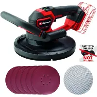 Einhell Professional Accu Wandschuurmachine TP-DWS 18/225 Li BL Solo - Power X-Change - 18 V/Li-ion - Ø225 mm - Incl. 6x schuurschijf en 1x schuurgaas - Excl. accu en lader
