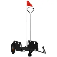 vidaXL Fietsaanhanger, zwart, Oxford-stof en ijzer
