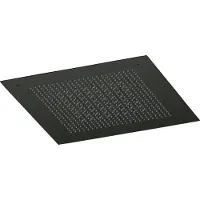 Hotbath Inbouw hoofddouche ace velvet rainshower 38x38 cm geborsteld zwart pvd