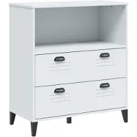 vidaXL Boekenkast VIKEN 80x40x90 cm bewerkt hout wit