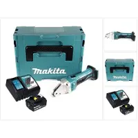 Makita Elektrische metaalschaar, DJS 161 RG1J Accu Plaatschaar 18 V 1,6 mm + 1x Accu 6,0 Ah + Lader + Makpac