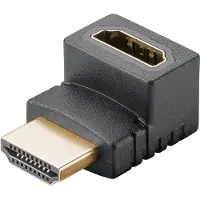 Goobay HDMI verloopstekker - HDMI female naar HDMI male - 90 haaks