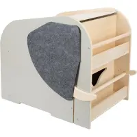 Small Foot - houten speelgoedbox olifant op wielen met zitplek