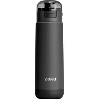 Zoku Thermosbeker, 0.5 L, RVS/Polypropyleen, BPA vrij, Zwart -