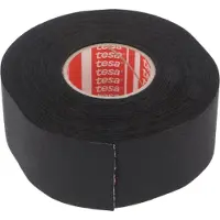 TESA Linnentape PET-wol - 38 mm breed - 260 um dik - Tot 150 graden - 25 meter - zwart