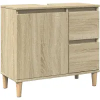 vidaXL Badmeubel Sonoma-eikenhout, 65x33x60 cm, houtvezel