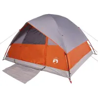 vidaXL - Koepeltent - 6-persoons - waterdicht - oranje