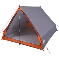 vidaXL Tent A-frame 2-persoons waterdicht grijs