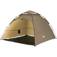 vidaXL Tent 4-persoons snelontgrendeling bruin