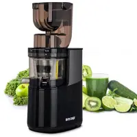 BioChef Atlas Slowjuicer – Groenten & Fruitpers – Zwart – 250W