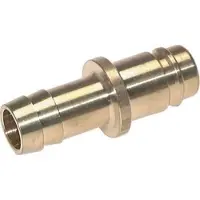 Parker Messing DN 15 Luchtkoppeling Insteeknippel 19 mm Slangpilaar Double Shut-Off