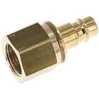 Parker Messing DN 7.2 (Euro) Luchtkoppeling Insteeknippel G 3/8 inch Binnendraad Safety