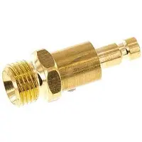 Parker Messing DN 2.7 (Micro) Luchtkoppeling Insteeknippel G 1/8 inch Buitendraad Double Shut-Off