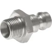 Parker RVS 316L DN 5 Luchtkoppeling Insteeknippel G 3/8 inch Buitendraad