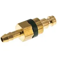Parker Messing DN 5 Groen Luchtkoppeling Insteeknippel 6 mm Slangpilaar