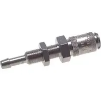 Parker Vernikkeld Messing DN 2.7 (Micro) Luchtkoppeling Snelkoppeling 3 mm Slangpilaar Schotkoppeling Double Shut-Off