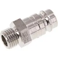 Parker RVS DN 10 Luchtkoppeling Insteeknippel G 1/4 inch Buitendraad