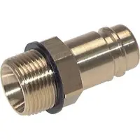 Parker Vernikkeld Messing DN 15 Luchtkoppeling Insteeknippel G 3/4 inch Buitendraad