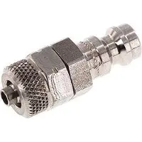 Parker RVS 316L DN 5 Luchtkoppeling Insteeknippel 4x6 mm Push-On