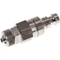 Parker RVS 316L DN 5 Luchtkoppeling Insteeknippel 4x6 mm Push-On Double Shut-Off