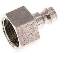 Parker RVS 316L DN 5 Luchtkoppeling Insteeknippel G 3/8 inch Binnendraad