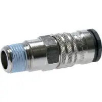 Parker Staal/Messing DN 10 Luchtkoppeling Snelkoppeling R 1/2 inch Buitendraad