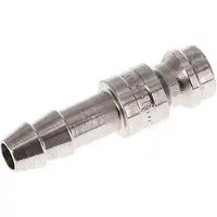 Parker RVS 316L DN 5 Luchtkoppeling Insteeknippel 6 mm Slangpilaar