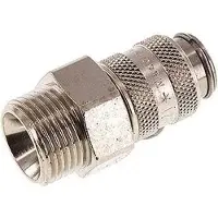 Parker Gehard staal DN 5 Luchtkoppeling Snelkoppeling G 3/8 inch Buitendraad