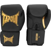 TAPOUT Ragtown Leather Artificial Boxing Gloves Zwart 12 oz