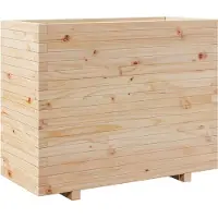 vidaXL Plantenbak 90x40x72,5 cm massief grenenhout