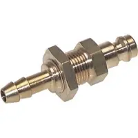 Parker Messing DN 5 Luchtkoppeling Insteeknippel 8 mm Slangpilaar Schotkoppeling