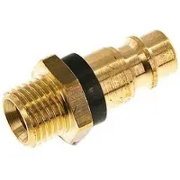 Parker Messing DN 7.2 (Euro) Groen-Coded Luchtkoppeling Insteeknippel G 1/4 inch Buitendraad