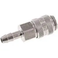 Tameson RVS DN 5 Luchtkoppeling Snelkoppeling 6 mm Slangpilaar