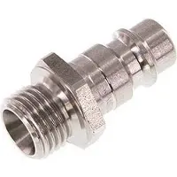 Tameson RVS DN 7.2 (Euro) Luchtkoppeling Insteeknippel G 1/4 inch Buitendraad