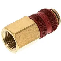 Tameson Messing DN 5 Rood Luchtkoppeling Snelkoppeling G 1/4 inch Binnendraad