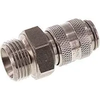 Tameson RVS DN 5 Luchtkoppeling Snelkoppeling G 3/8 inch Buitendraad