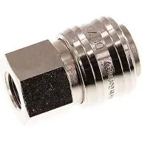 Tameson Vernikkeld Messing DN 7.2 (Euro) Luchtkoppeling Snelkoppeling G 1/4 inch Binnendraad Double Shut-Off