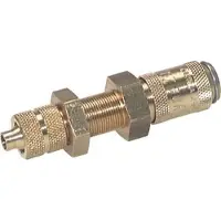 Parker Messing DN 2.7 (Micro) Luchtkoppeling Snelkoppeling 3x4.3 mm Push-On Schotkoppeling Double Shut-Off