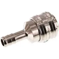 Tameson Vernikkeld Messing DN 7.2 (Euro) Luchtkoppeling Snelkoppeling 9 mm Slangpilaar Double Shut-Off