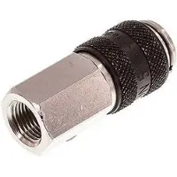 Tameson Vernikkeld Messing DN 5 Zwart Luchtkoppeling Snelkoppeling G 1/8 inch Binnendraad