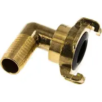 Tameson 19 mm (3/4'') Slangpilaar Messing GEKA Tuinslangkoppeling Draaibaar Haakse Bocht - F23JU