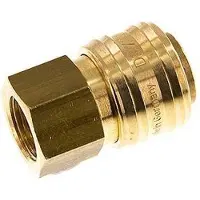Tameson Messing DN 7.2 (Euro) Luchtkoppeling Snelkoppeling G 3/8 inch Binnendraad Double Shut-Off