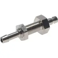 Parker Vernikkeld Messing DN 2.7 (Micro) Luchtkoppeling Insteeknippel 3 mm Slangpilaar Schotkoppeling