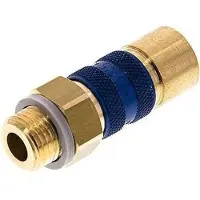 Tameson Messing DN 5 Blauw-Coded Luchtkoppeling Snelkoppeling G 1/4 inch Buitendraad